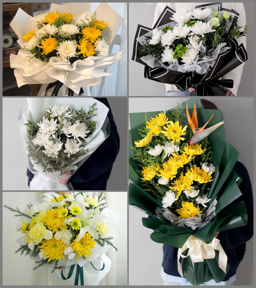 江苏泰州兴化市永丰镇白事花束代送